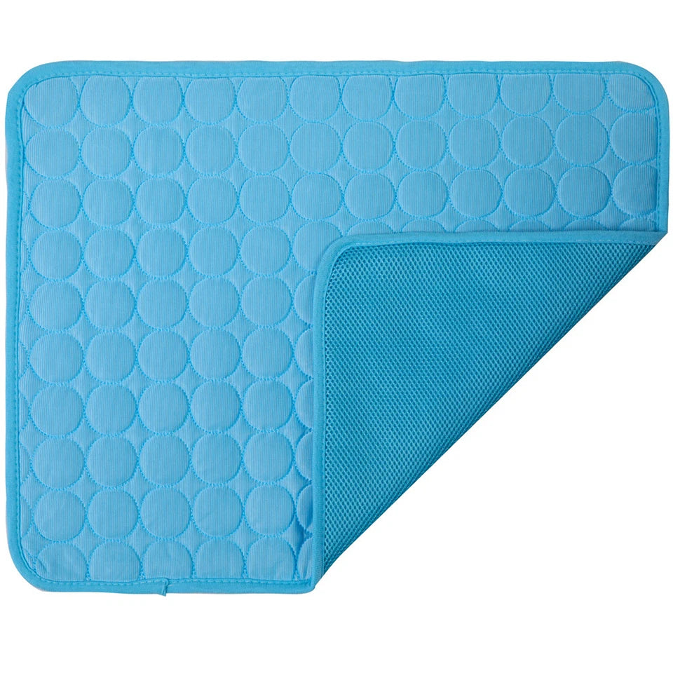 Dualpet Dog Cat Summer Cooling Pad Mat Washable Puppy Big Dog Ice Gel Bed Mattress Cool Mascotas Cushion Blanket
