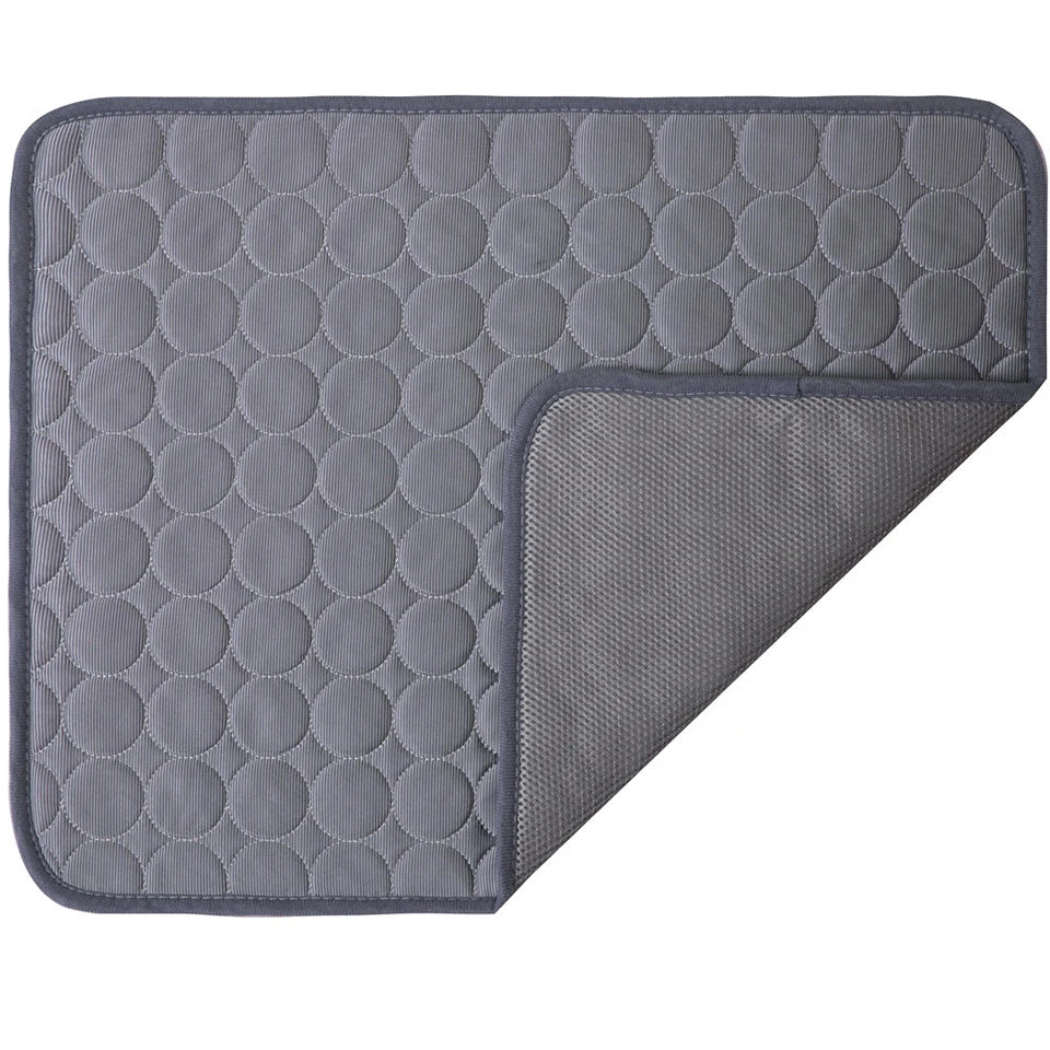 Dualpet Dog Cat Summer Cooling Pad Mat Washable Puppy Big Dog Ice Gel Bed Mattress Cool Mascotas Cushion Blanket