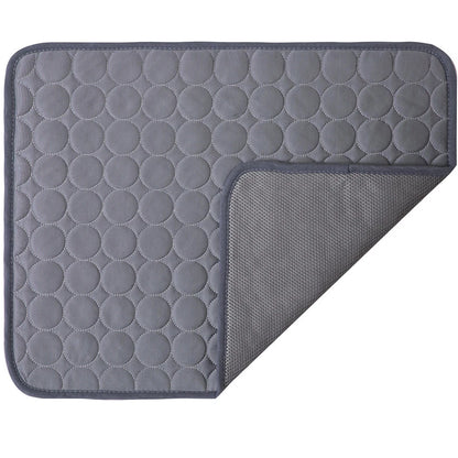 Dualpet Dog Cat Summer Cooling Pad Mat Washable Puppy Big Dog Ice Gel Bed Mattress Cool Mascotas Cushion Blanket